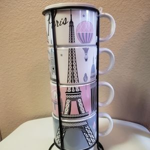 Paris themed coffee mugs